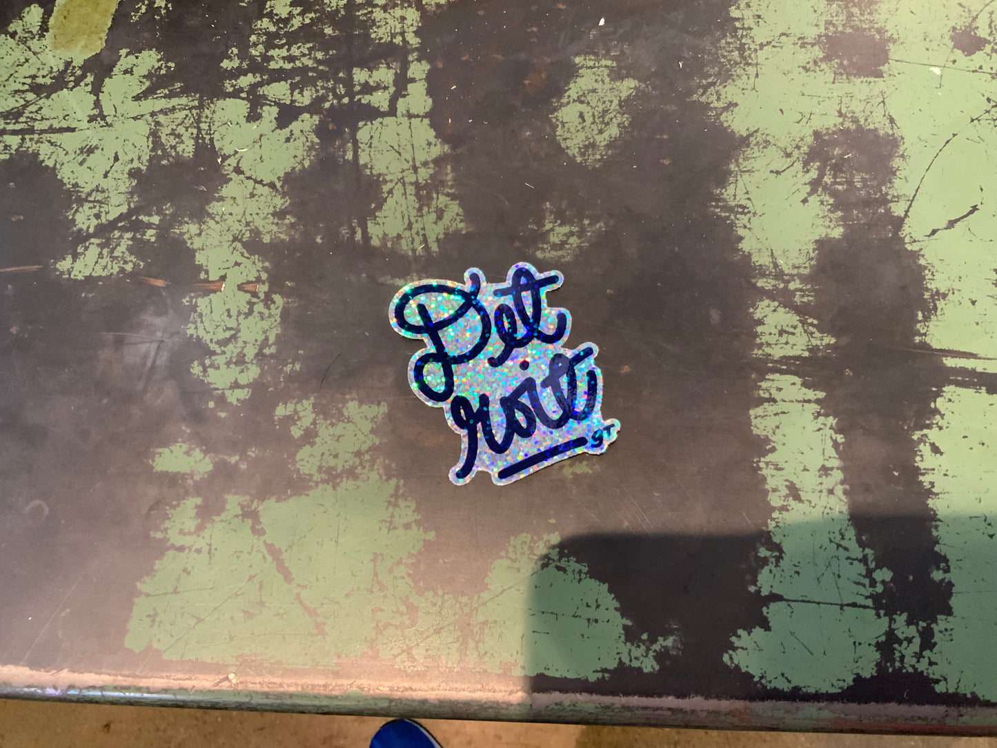 Glitter Detroit Signature sticker
