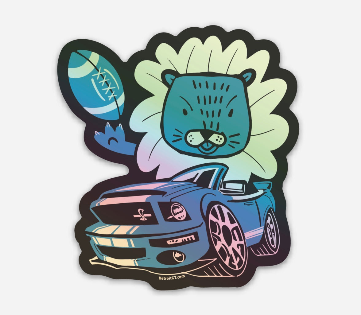 Motor City Lion - Sticker