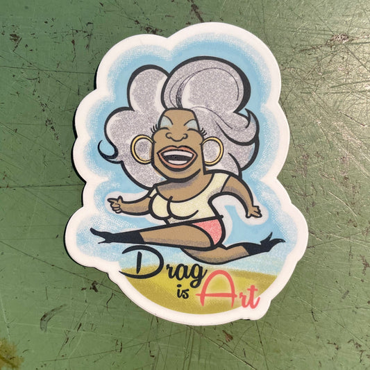 Drag is Art sticker