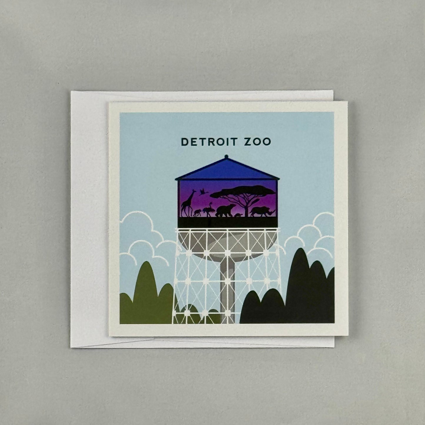Detroit Zoo Greeting Card