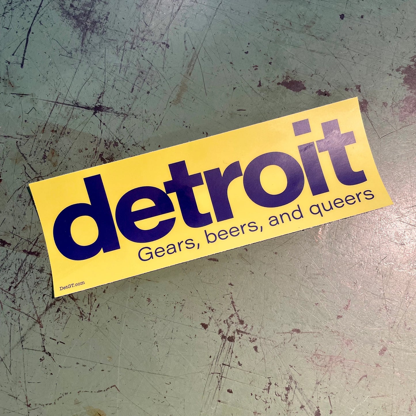 Detroit. Gears, beers, and queers - Sticker