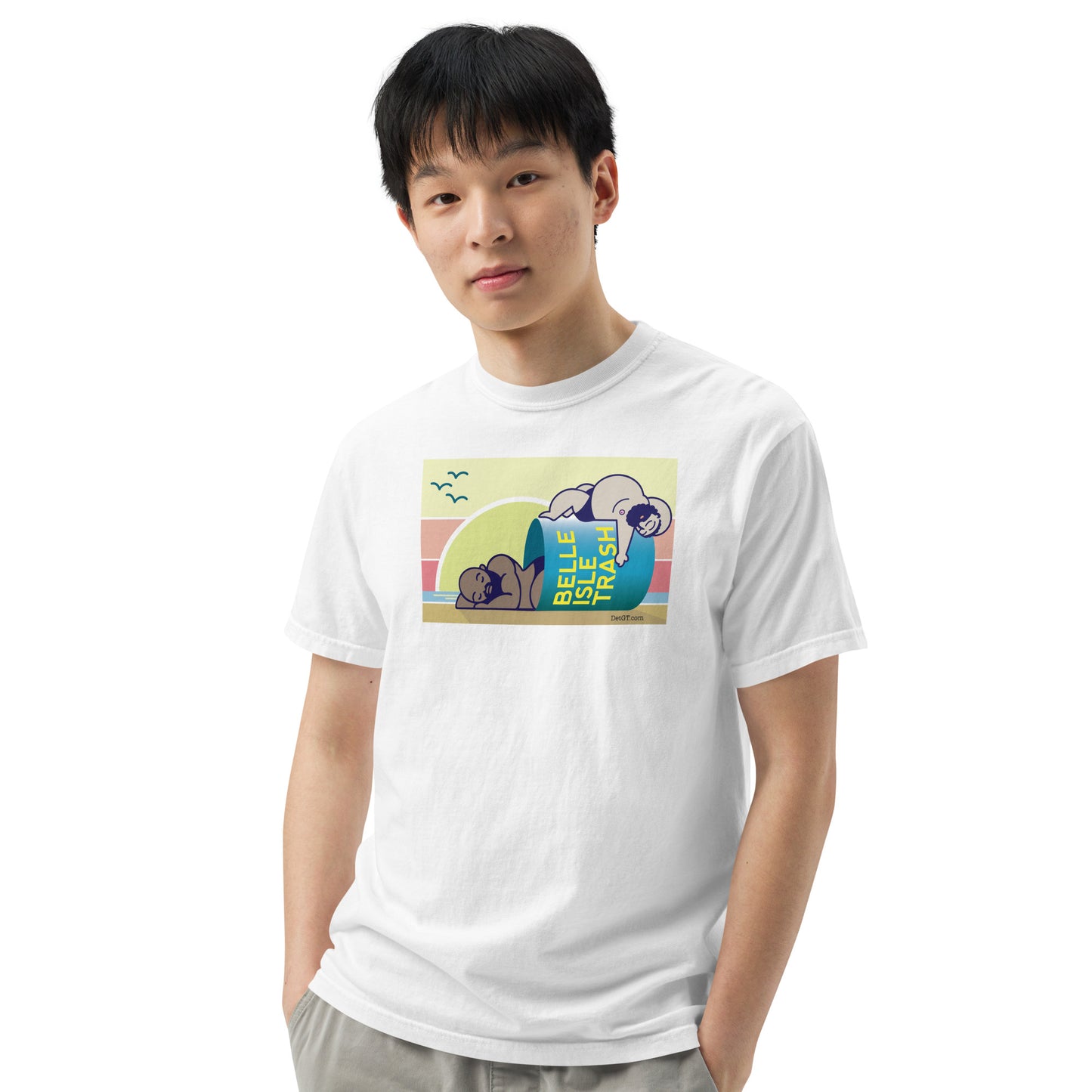 Belle Isle Trash Men’s garment-dyed heavyweight t-shirt