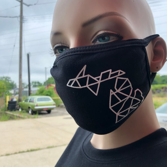 Modern Michigan Geometric - Face Mask