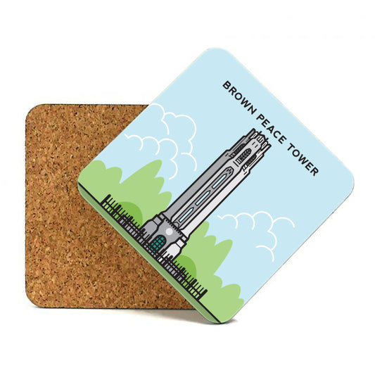 Brown Peace Tower Coaster
