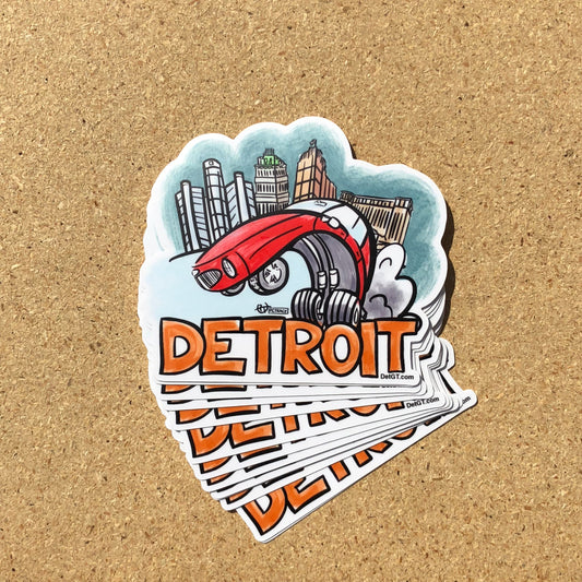 Toon Town Detroit - Sticker