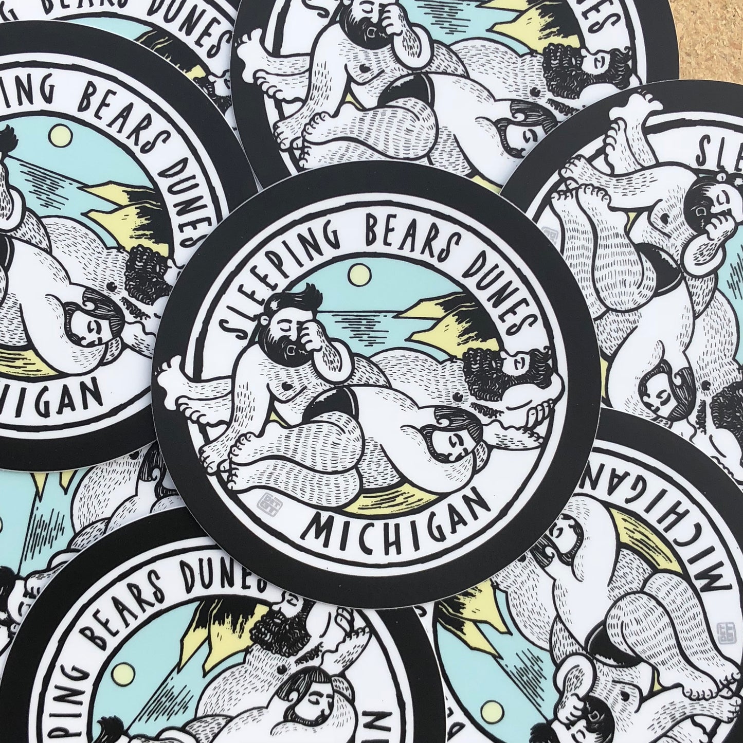 Sleeping Bears Dunes MI - Sticker