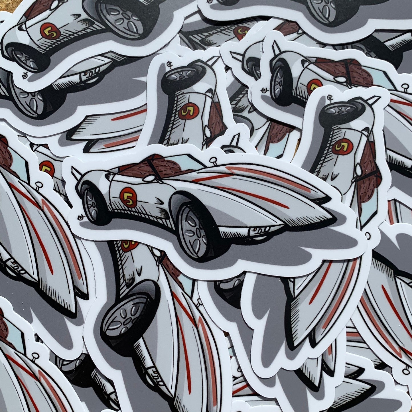 Mach Five Speed Racer Car - Sticker