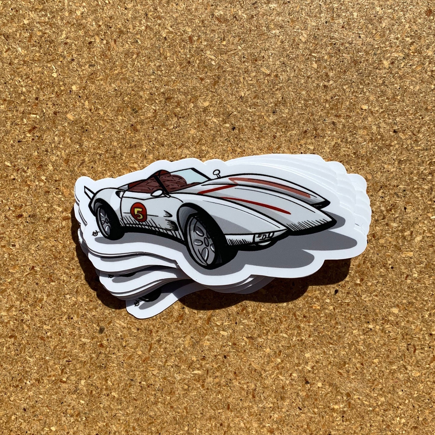 Mach Five Speed Racer Car - Sticker