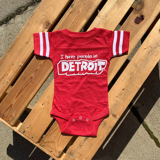 Red I Have People in Detroit - Union Suit