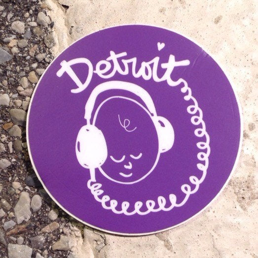 Detroit - Headphone Sticker