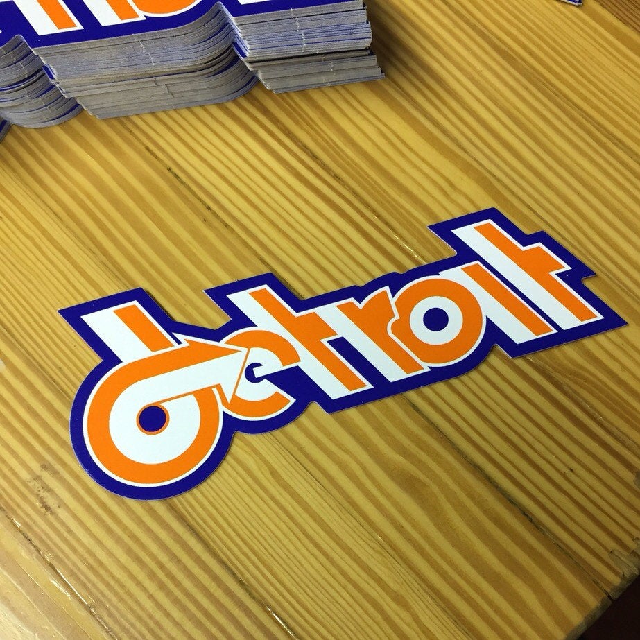 Detroit - Retro Design Sticker