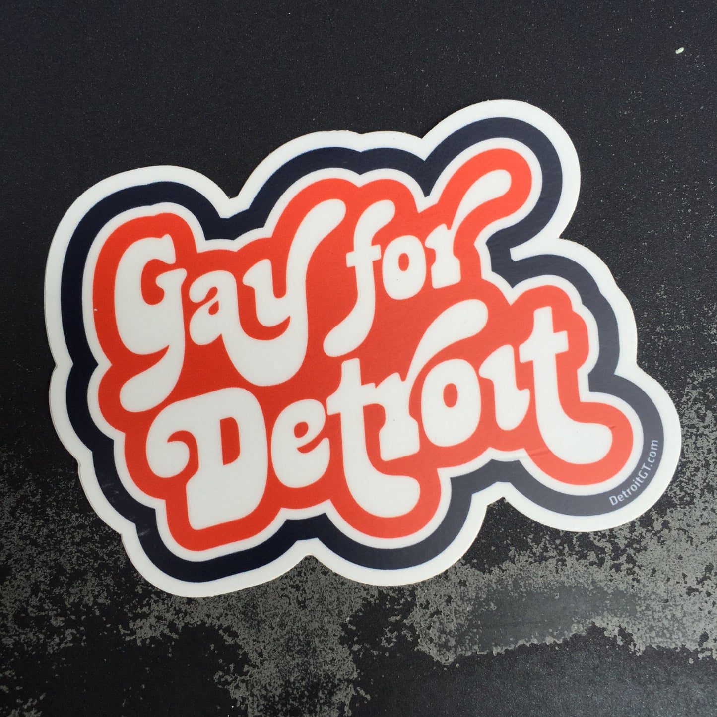 Gay for Detroit - Sticker