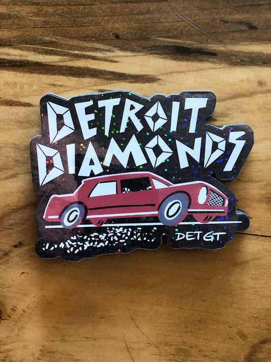 Detroit Diamonds - Glitter sticker