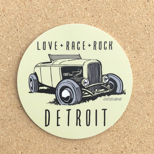 Love + Race + Rock, Detroit sticker