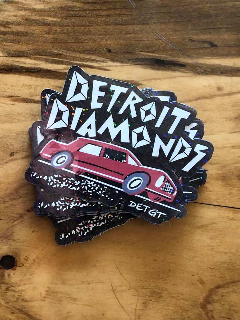 Detroit Diamonds - Glitter sticker