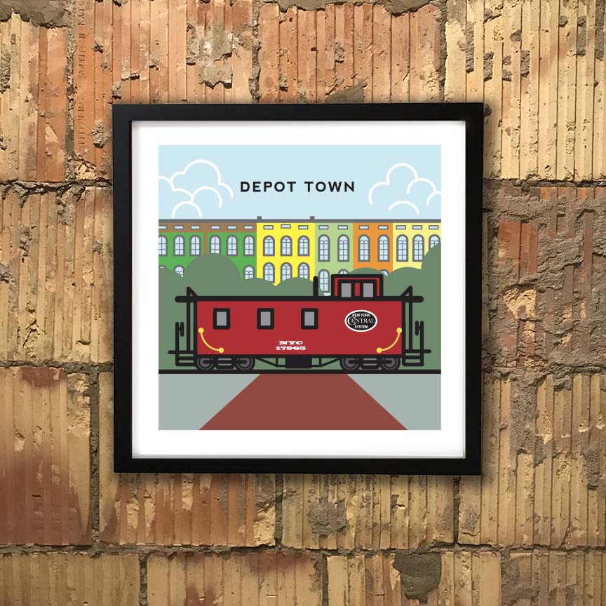 Depot Town print