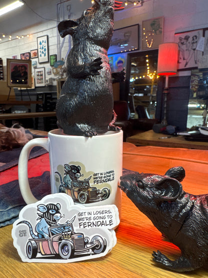 Ferndale Rat - Sticker