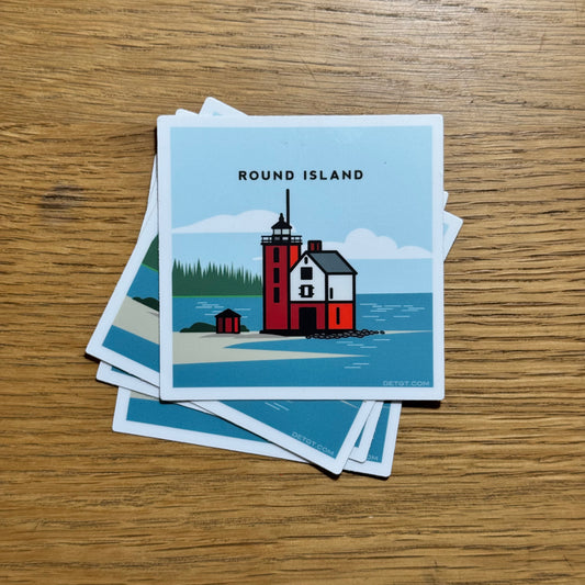 Round Island - Sticker