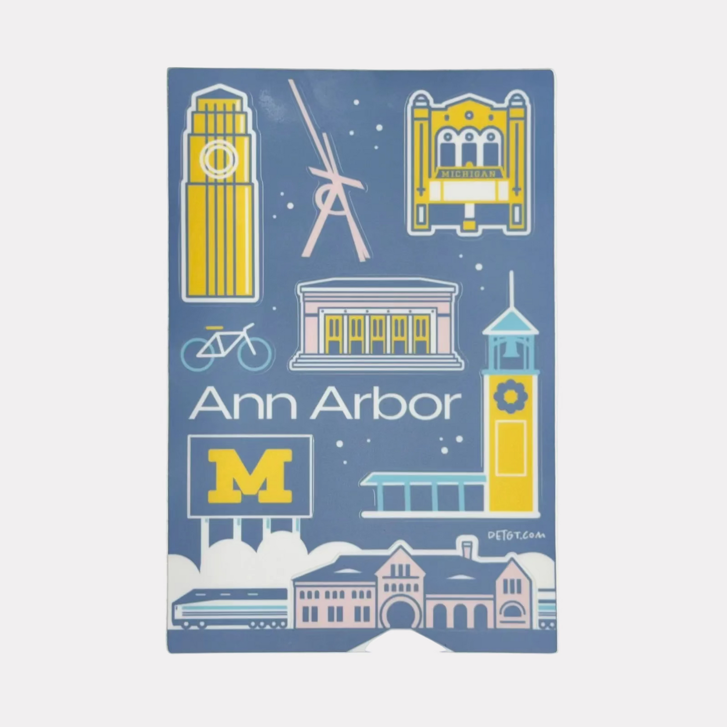 Ann Arbor Sights Sticker Sheet
