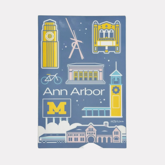 Ann Arbor Sights Sticker Sheet