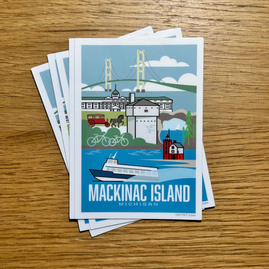 Mackinac Island Sights - Sticker