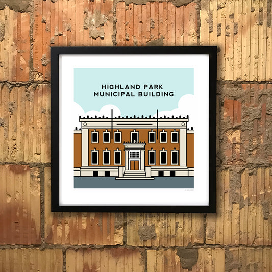 Highland Park Municipal Building print