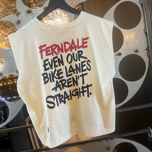Ferndale Bike Lane - Cropped muscle tee
