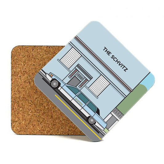 The Schvitz Coaster