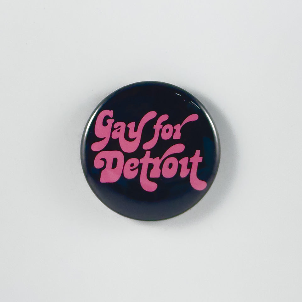 Gay for Detroit Round Magnet