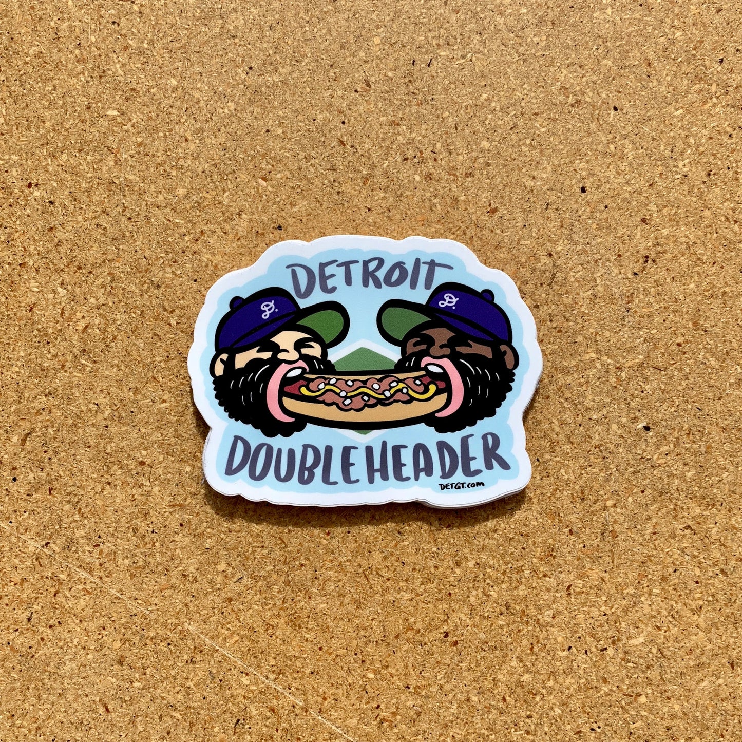 Detroit Double Header - Sticker