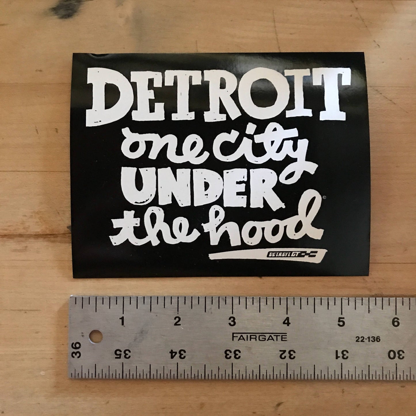 Detroit. One City Under The Hood - Sticker