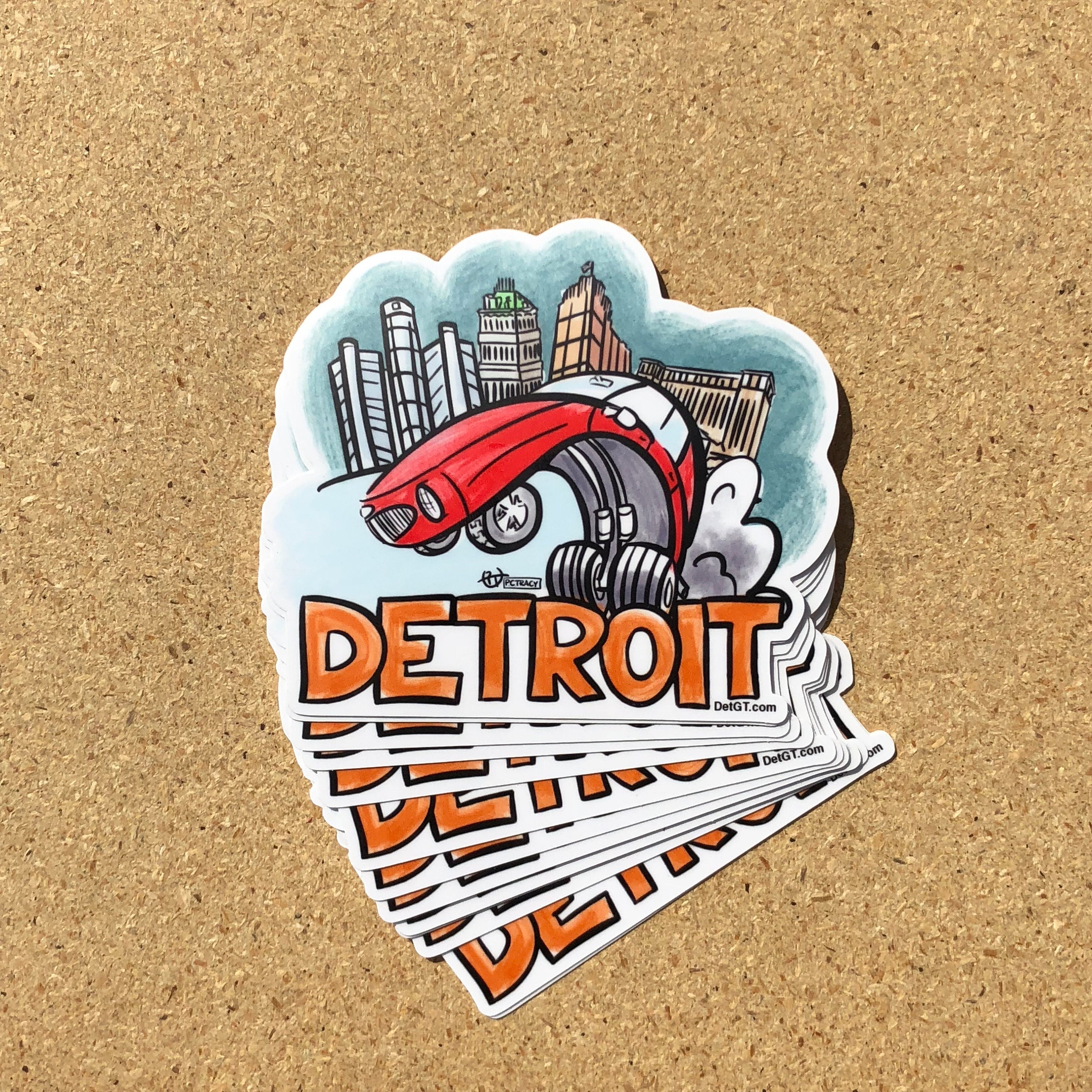 Toon Town Detroit - Sticker – Detroit GT