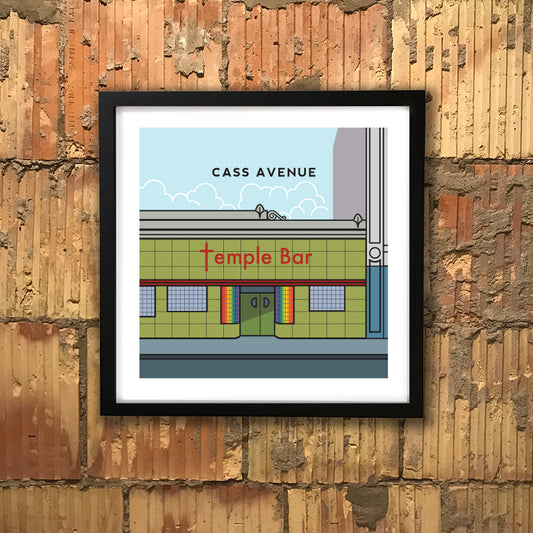 Cass Ave / Temple Bar print